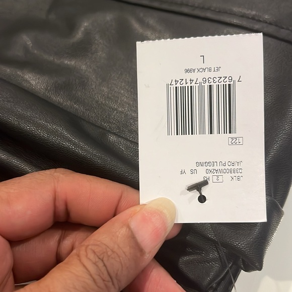 Jairo Zip Faux-Leather Leggings Sz. Large - Picture 14 of 14